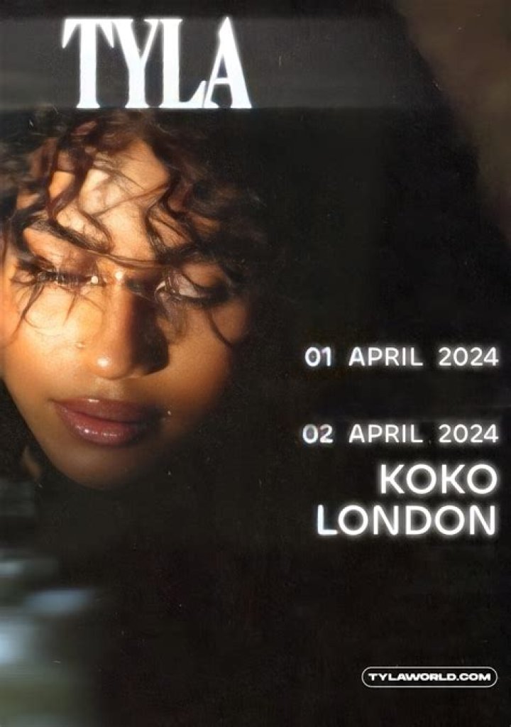 TYLA (singer) Tyla 2024 World Tour Poster