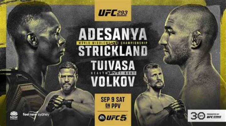 UFC 293 Results Live From Early, Prelims & PPV Main Card