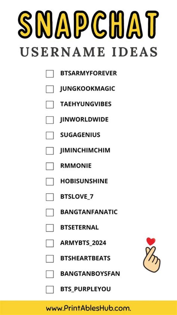 Unique Snapchat Usernames Ideas (2024) NamesDio