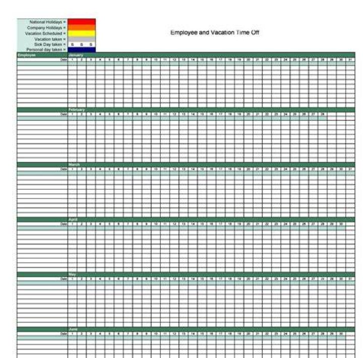Vacation and Sick Time Tracker Spreadsheet Sick time, Sick, Time tracker