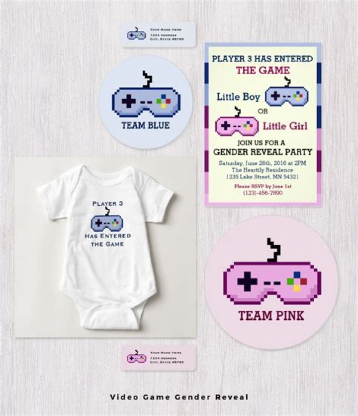 Video Game Gamer Gender Reveal Party genderrevealideas 