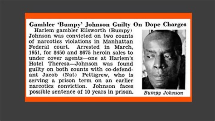 Was Bumpy Johnson's daughter a junkie?