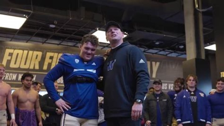 Watch the moment Washington kicker Grady Gross is awarded a scholarship