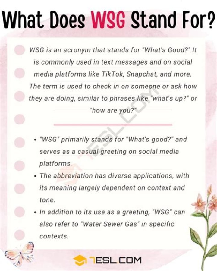 What Does WSG Mean? Unpacking the Popular Slang Love English