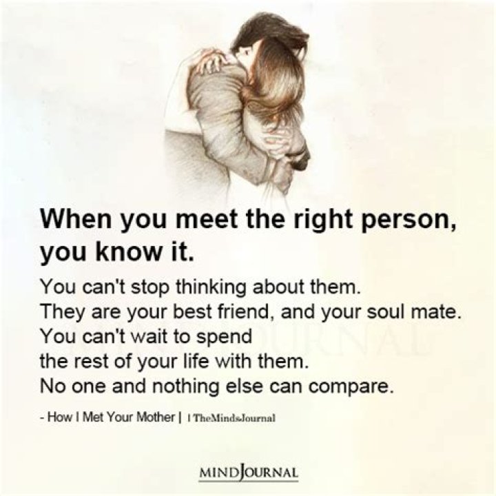When you meet the right person, you know it. You can&rsquo;t stop thinking