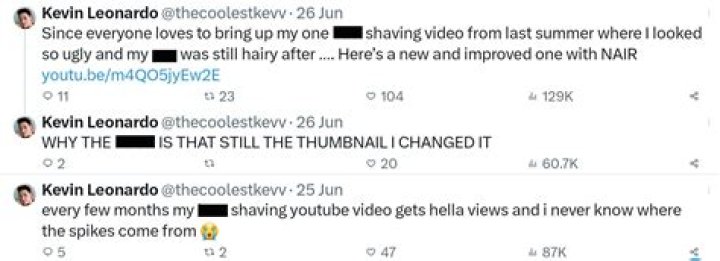 Who Is Kevin Leonardo? Nair Hair Removal Video goes viral on social