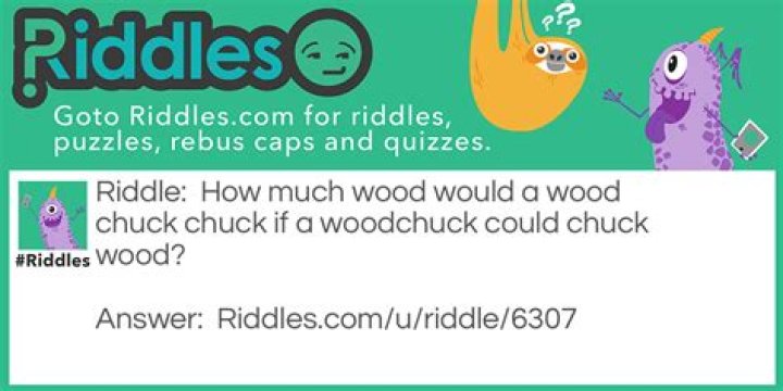 Woodchucks!... Riddle And Answer