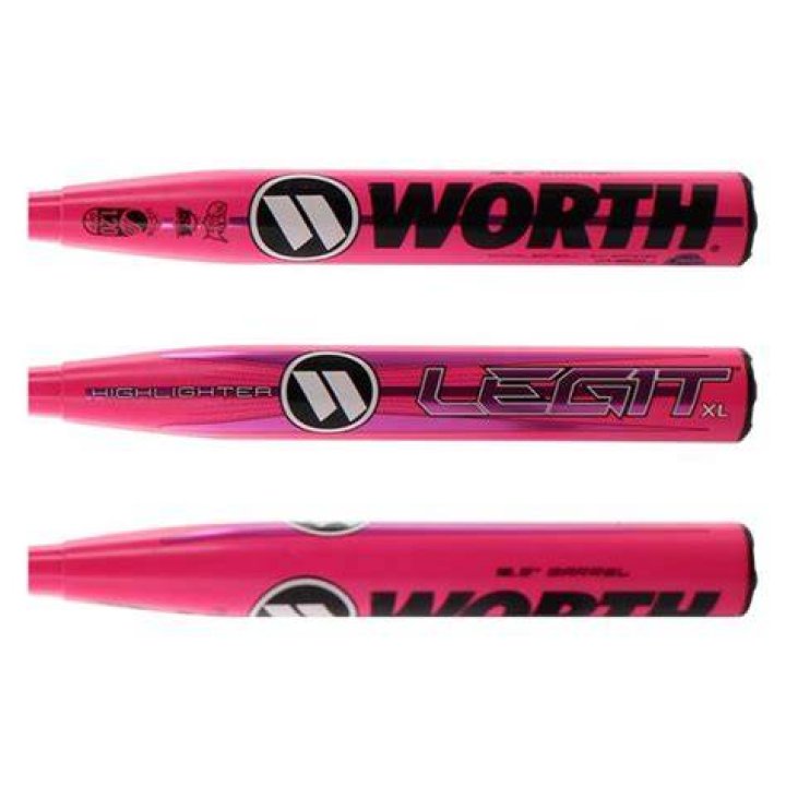 Worth Legit XL Highlighter 12.5" Slow Pitch Softball Bat WHS12U