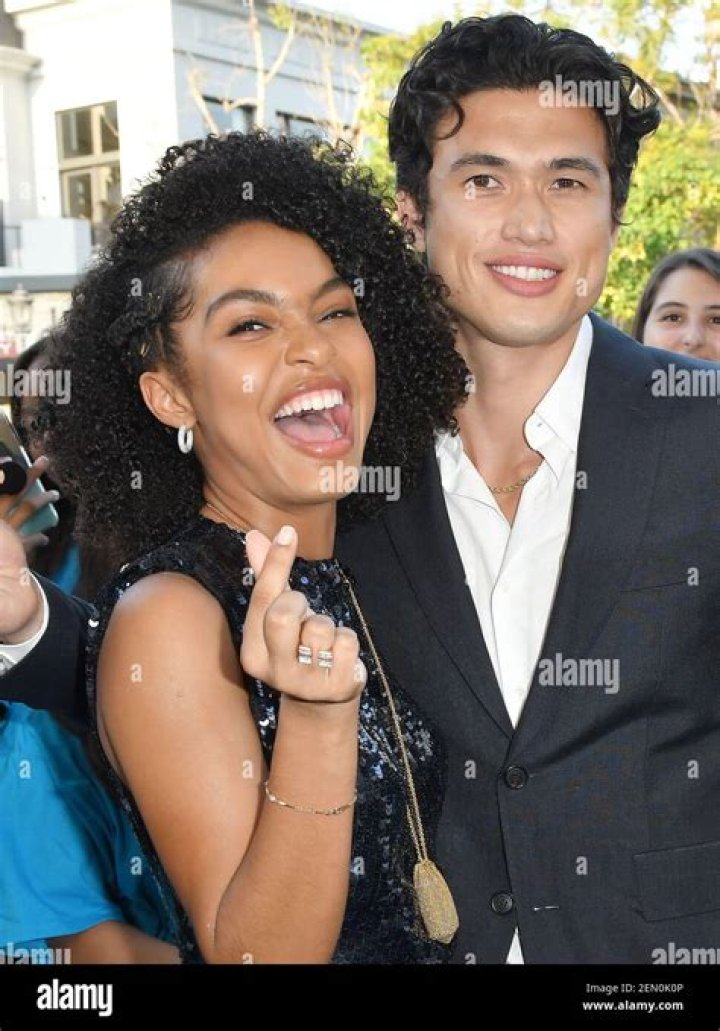 Yara Shahidi and Charles Melton filling ‘The Sun is Also A Star’ in China Town July 17 2018